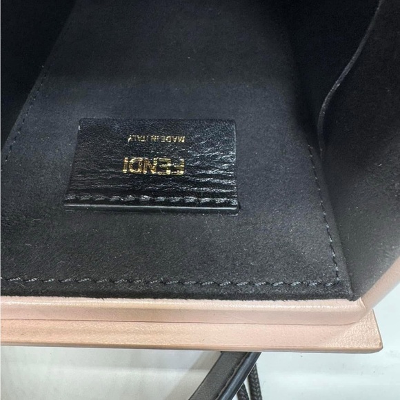 FENDI Pink Vertical Crossbody Logo Box Bag - Picture 16 of 16